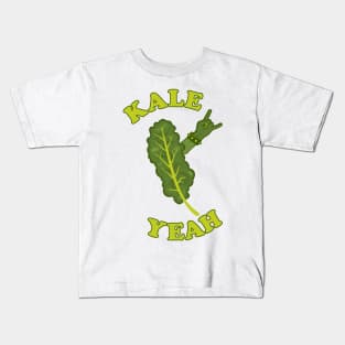 Kale Yeah ))(( Vegetable Vegetarian Vegan Kind-a-Style Kids T-Shirt